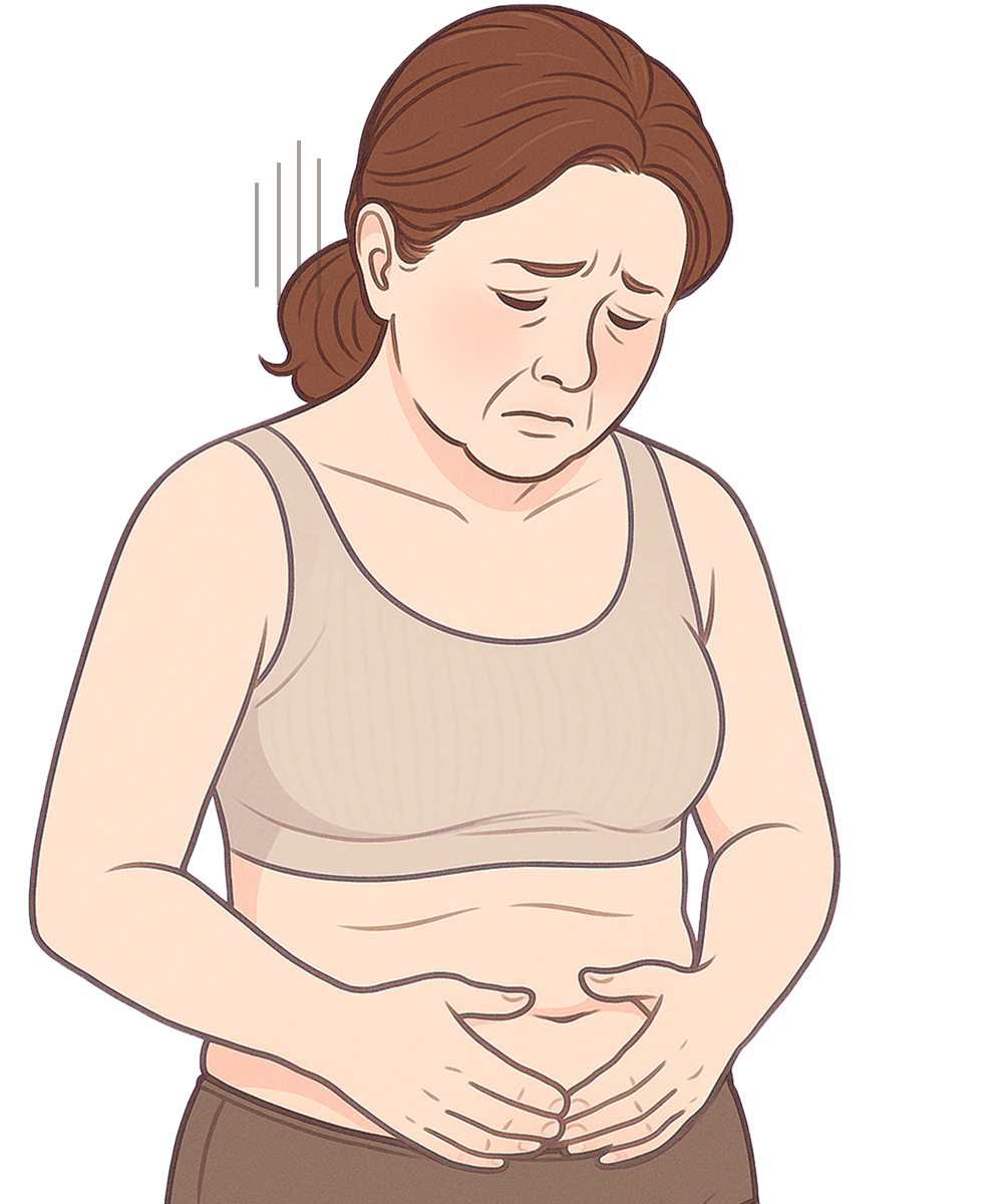 살은 빠졌는데 왜 복부 라인은 그대로일까요?